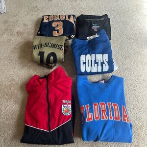 Vintage NFL Football Jersey Indianapolis Colts Georgia Tech Jersey Bundle Lot